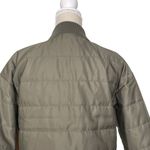 Frye Green Olive Quilted Bomber Jacket Women’s Size S Relaxed Fit Casual Zip Up Photo 6