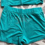 Juicy Couture Logo Terry Hoodie And Shorts 2pc Set in Coastal Teal Side XLarge Photo 2