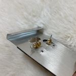 Zircon Knot Stud Earrings Soft gold Photo 3