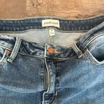Sneak Peak Sneak Peek 30 Medium Wash High-Rise Frayed Hem Carpi Jeans Photo 1