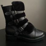 Report Women's North Fashion Boot Black Faux Fur Winter Booties Size 7.5 Photo 0
