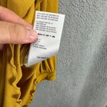 Free People Top Women M Mustard Yellow Reversible Twist Front Boho Indie Slouchy Photo 6