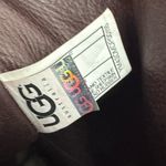 UGG  Womens Suede Leather Side Zip Braided Detail Caitlyn Moto Boots 10 Photo 6