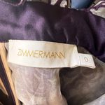 Zimmermann SUPER RARE Charm Nouveau Ruffled Organza Purple Velvet Dress Size 0 Photo 10