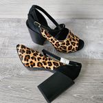 LuLaRoe Leopard Animal Print Block Heel Sandals Adjustable Strap Womens Size 7.5 Photo 4