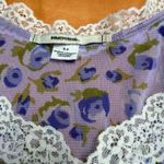 Kimchi Blue  Purple Floral Lace Blouse Photo 2