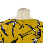 Max Mara S'  Pepsi Printed Dress in Ocher Color Yellow‎ Blue Size Small Photo 5