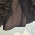 KILLSTAR  Black Floral Lace & Velvet Full Mini Skirt - size Medium Photo 3