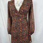 Urban Outfitters  Bleeker Floral Sheer Wrap Dress Size XS Photo 3