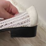 kim rogers Square Toe Slip On Shoes White Straw Photo 5