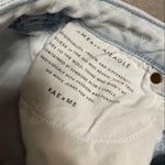 American Eagle stretch women’s light wash size 00 long distressed jeans pants Photo 3