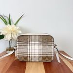 Coach NWT Mini Camera Bag In Signature Canvas With Hunting Fishing Plaid Print Photo 3