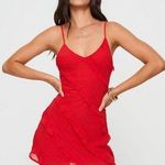 Princess Polly NWT LARS MINI DRESS - RED - Size 0 Photo 0