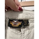 Harley Davidson Ladies Khaki Shorts Size 10 Vintage Made In USA Motorcycle Tan Photo 5