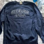 Skaneatles Navy Crewneck Sweatshirt Blue Size L Photo 2