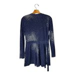Diane Von Furstenberg  Romper Women 2 Navy Blue White Silk Polka Dot V Neck Wrap‎ Photo 1