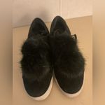 Sam Edelman Black suede women Faux Fur platform Leya Sneakers size 10 Photo 9
