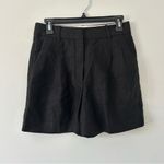 Wilfred  Aritzia Black The Effortless Pleated Front Short Linen Wide Leg 4 Photo 2