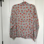 ASOS Heart Button Up Shirt Women's 12 Long Sleeves 100% Viscose Lightweight NEW Photo 2