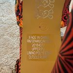 Iron fist LOCO KOKO PLATFORM HEELS Long Gone Orange Print w/ Charm on Strap sz 9 Photo 7