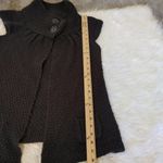 Kensie  Size Medium M Black Sweater Layer Cover Button Retro Knitted Short Sleeve Photo 2