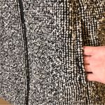 Chico's Chico’s Menswear Wool Blend Print Puffer Jacket White Black Size 1 Photo 4