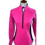 Lululemon Run U-Turn Pullover Raspberry Glo Light / Black Swan Size 6 Photo 0