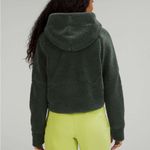 Lululemon Scuba Oversized Half-Zip Fleece Hoodie Smoked Spruce Green Sherpa Photo 1