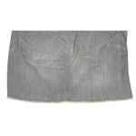 Martin + Osa Distressed Raw Hem Stretchy Mini Jean Skirt 10 Grey Washed #3594 Gray Photo 5