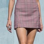 Brandy Melville JOHN Galt  Red and Black Plaid Mini Skirt Photo 0