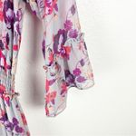 MISA Los Angeles MISA Pamela Lilac Floral 3/4 Sleeves Smocked Waist Tiered Maxi Dress Small Photo 9