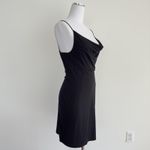 Reformation Dress Womens Large Black Cowl Neck Sleeveless Mini Slip Stretch USA Photo 2