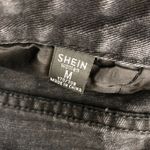 SheIn Womens Jeans Hi-Rise Tapered Mom Acid Wash Black Size M Photo 3