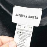 Kathryn Bowen Black Velour Midi Skirt Size 2 Photo 2