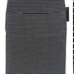 NWT Ashley Blue Stretch Pencil Skirt Black & White Geometric Dot Large Petite Photo 0