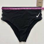 Nike  Black High-Rise Bikini Bottom Size M Women Photo 6