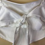 Glassons  Diamanté Silk Halter Top Size 8 White Backless Bow‎ Y2K Festival Boho Photo 7