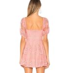 Free People  Pink Be Your Baby Lace Mini Dress Short Sleeves Womens Size Small Photo 4