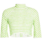 Jacquemus  Tuba cropped gingham jersey turtleneck top Photo 0