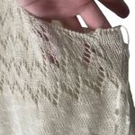 Arizona Jeans Women's Size Medium Cream Open Knit Coastal Top Photo 4