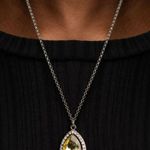 Paparazzi Duchess Decorum Yellow Necklace (517) Photo 0
