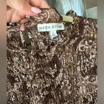 Anthropologie Moon River Smocked midi dress paisley ruffles embroidered tiered Photo 2