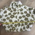 HYFVE Olive Floral Teddy Jacket Photo 3