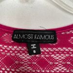 Almost Famous 3/4 Sleeve Lace Fuchsia Top Size S Photo 1