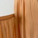 Free People  Coral Peach 100% Cotton Gauze Tie Strap Wide Leg Jumpsuit - S/P Photo 6