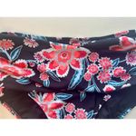 Old Navy Women Small Black Swim Suit Bottoms Floral Colorful High Waist Wrap Photo 2