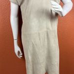 Yves Salomon Beige Suede beige dress size 40 Photo 2