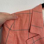Vintage Escada Linen Houndstooth Double Breasted Blazer Jacket in Red Size 34 Photo 6
