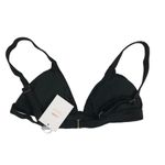 ANDIE Swim Top Women Sz S Black Caico Triangle Feminine Retro Resort Cottage NWT Photo 2