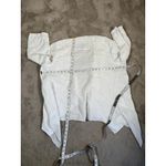 Color Me Cotton Linen Open Front‎ Cardigan Draped Lightweight White L Minimalist Size L Photo 2